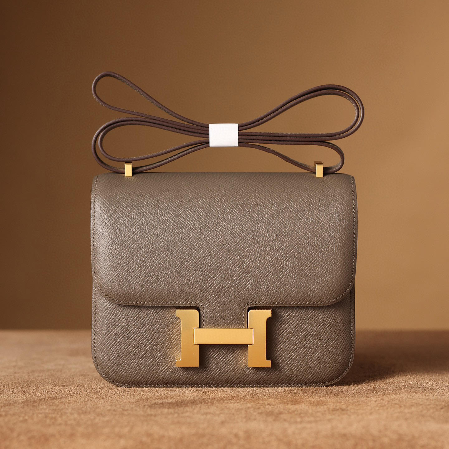 頂級復刻高仿Hermes bag 手袋 Constance19系列錫器灰金扣 99%真