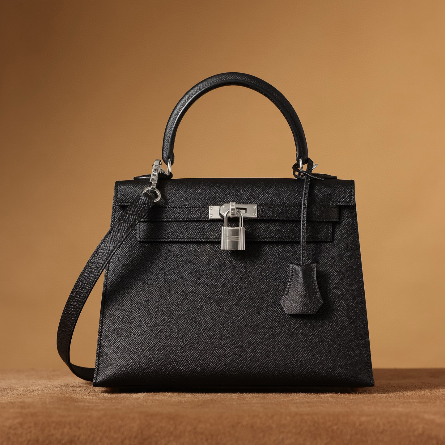 頂級復刻高仿愛馬仕Hermes bag 手袋 Kelly25黑色銀扣 99%真