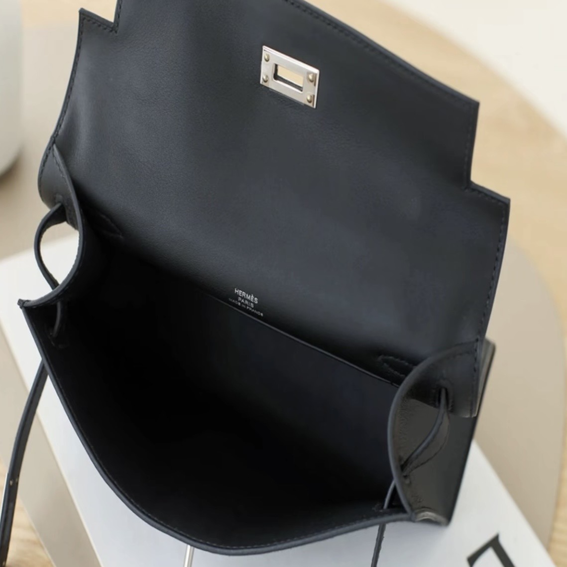 Hermes MINI Kelly I 22 s silver hardware handbag