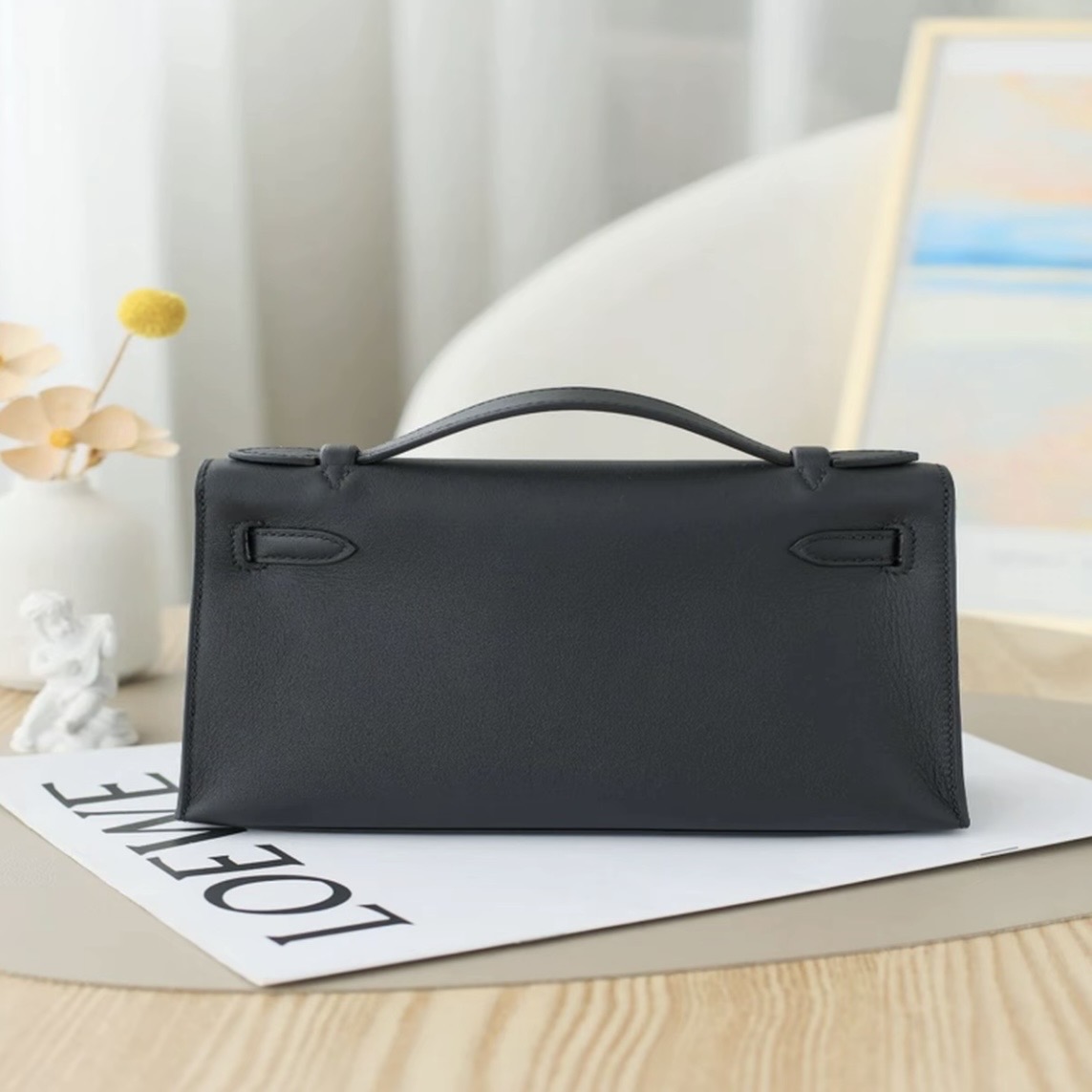 Hermes MINI Kelly I 22 s silver hardware handbag