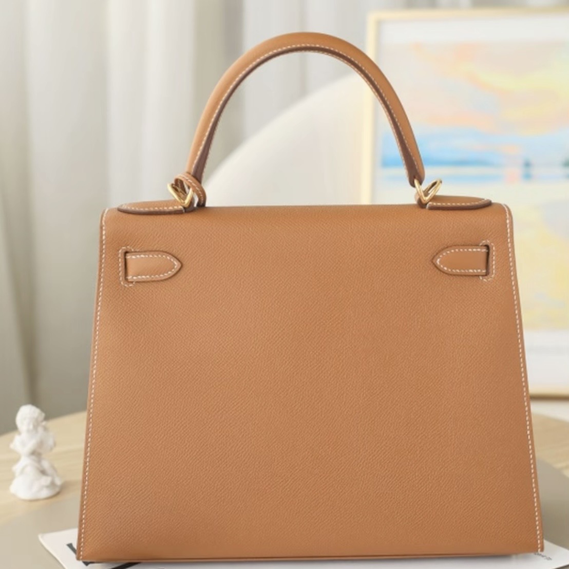 Hermes Kelly 28 EP gold hardware handbag (Golden brown)